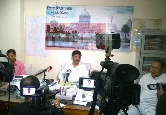 Tripura CLP leader quits protesting Congress-Left tie-up in Bengal Tripura CLP leader quits protesting Congress-Left tie-up in Bengal